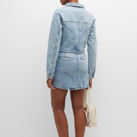 Triarchy - Stirrup Seamed Denim Jacket in Light Denim - Picture 11 of 12